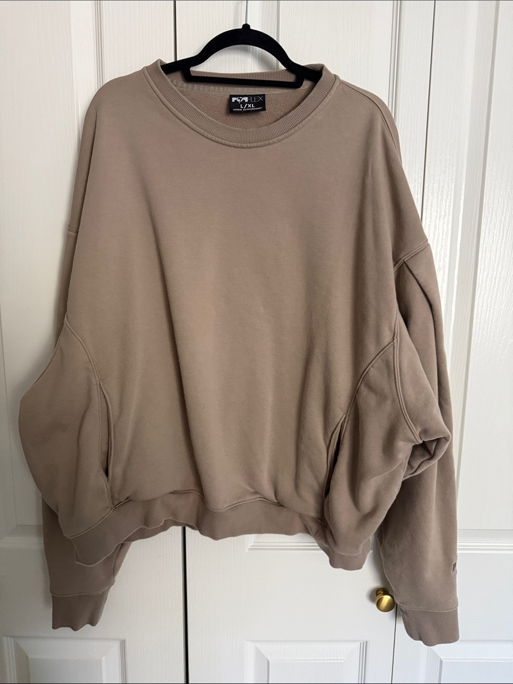 POPFLEX Neutral Taupe Crewneck Sweatshirt